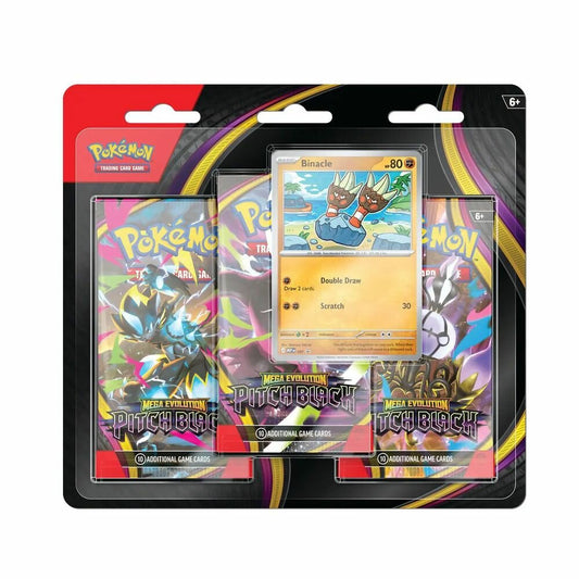 Pitch Black 3-Pack Blister Binacle – 3-Pack Blister – Pokémon