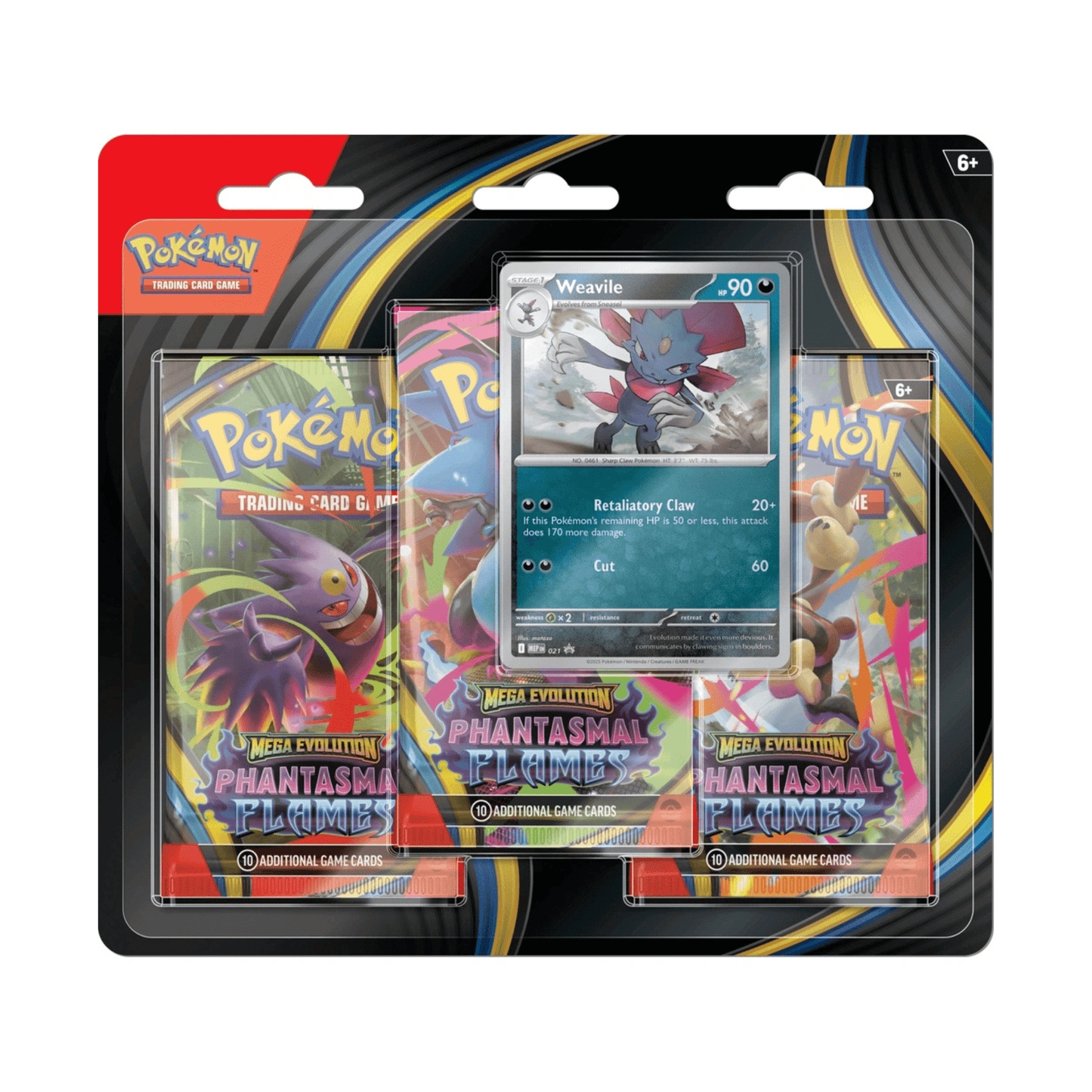 Pokémon Phantasmal Flames 3 Pack Blister