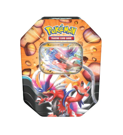 Pokémon Slashing Legends Koraidon EX Tin